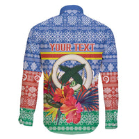 Personalised Tafea Joyeux Noel Family Matching Short Sleeve Bodycon Dress and Hawaiian Shirt Proud To Be a Ni-Van Sand Drawing Art - Polynesian Pride