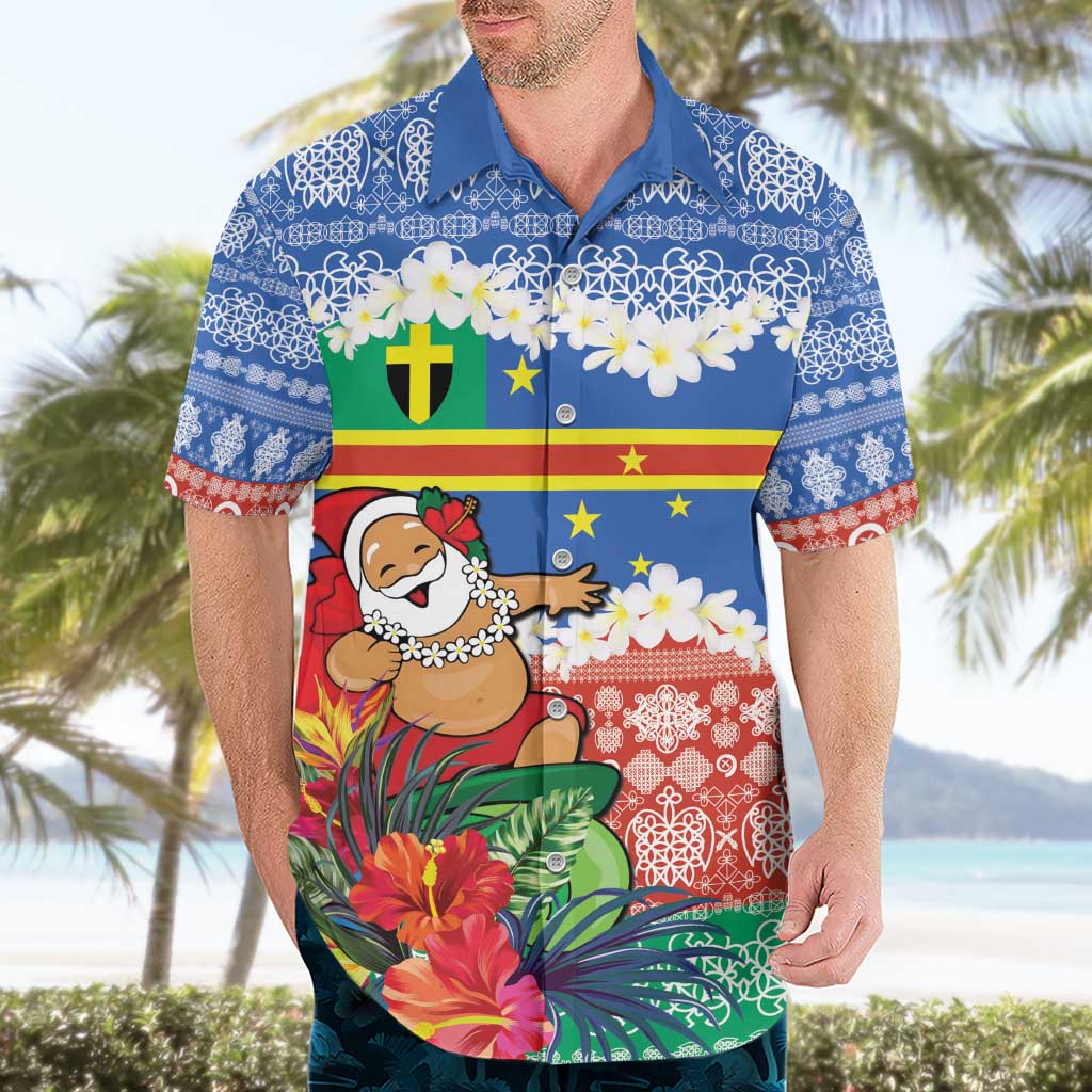 Personalised Tafea Joyeux Noel Hawaiian Shirt Proud To Be a Ni-Van Sand Drawing Art - Polynesian Pride