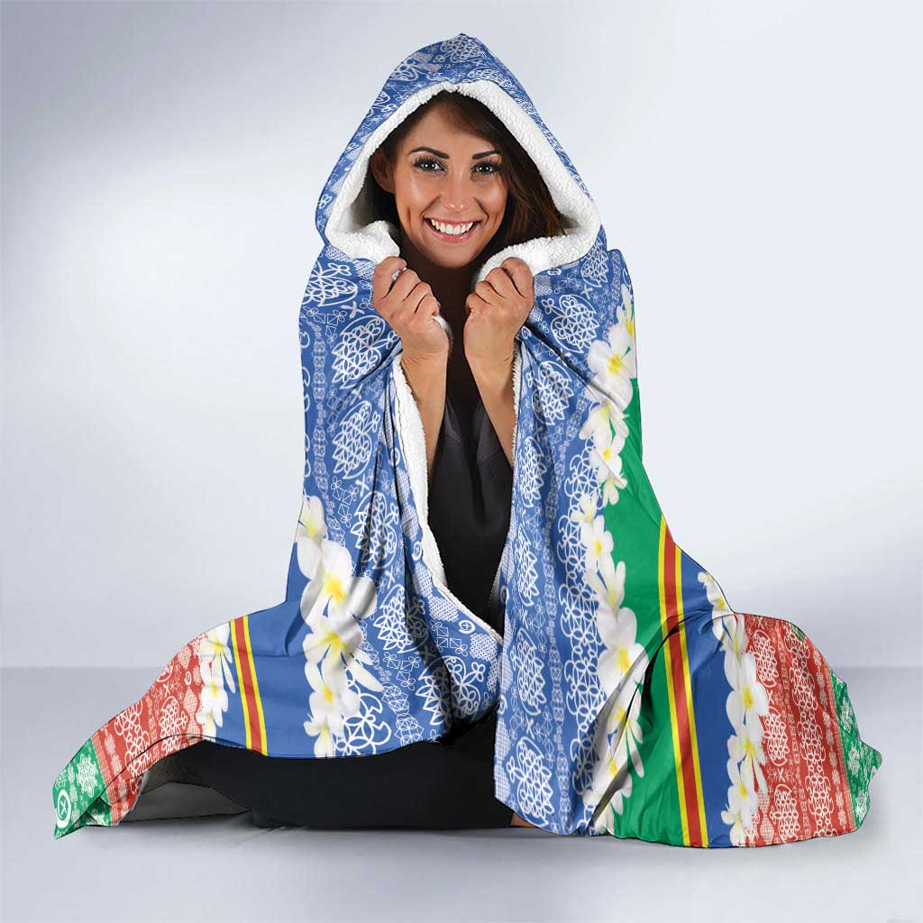 Personalised Tafea Joyeux Noel Hooded Blanket Proud To Be a Ni-Van Sand Drawing Art - Polynesian Pride