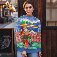 Personalised Tafea Joyeux Noel Ugly Christmas Sweater Proud To Be a Ni-Van Sand Drawing Art - Polynesian Pride