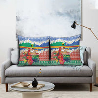 Personalised Tafea Joyeux Noel Pillow Cover Proud To Be a Ni-Van Sand Drawing Art - Polynesian Pride