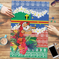 Personalised Tafea Joyeux Noel Puzzle Proud To Be a Ni-Van Sand Drawing Art - Polynesian Pride