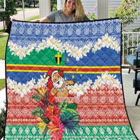 Personalised Tafea Joyeux Noel Quilt Proud To Be a Ni-Van Sand Drawing Art - Polynesian Pride