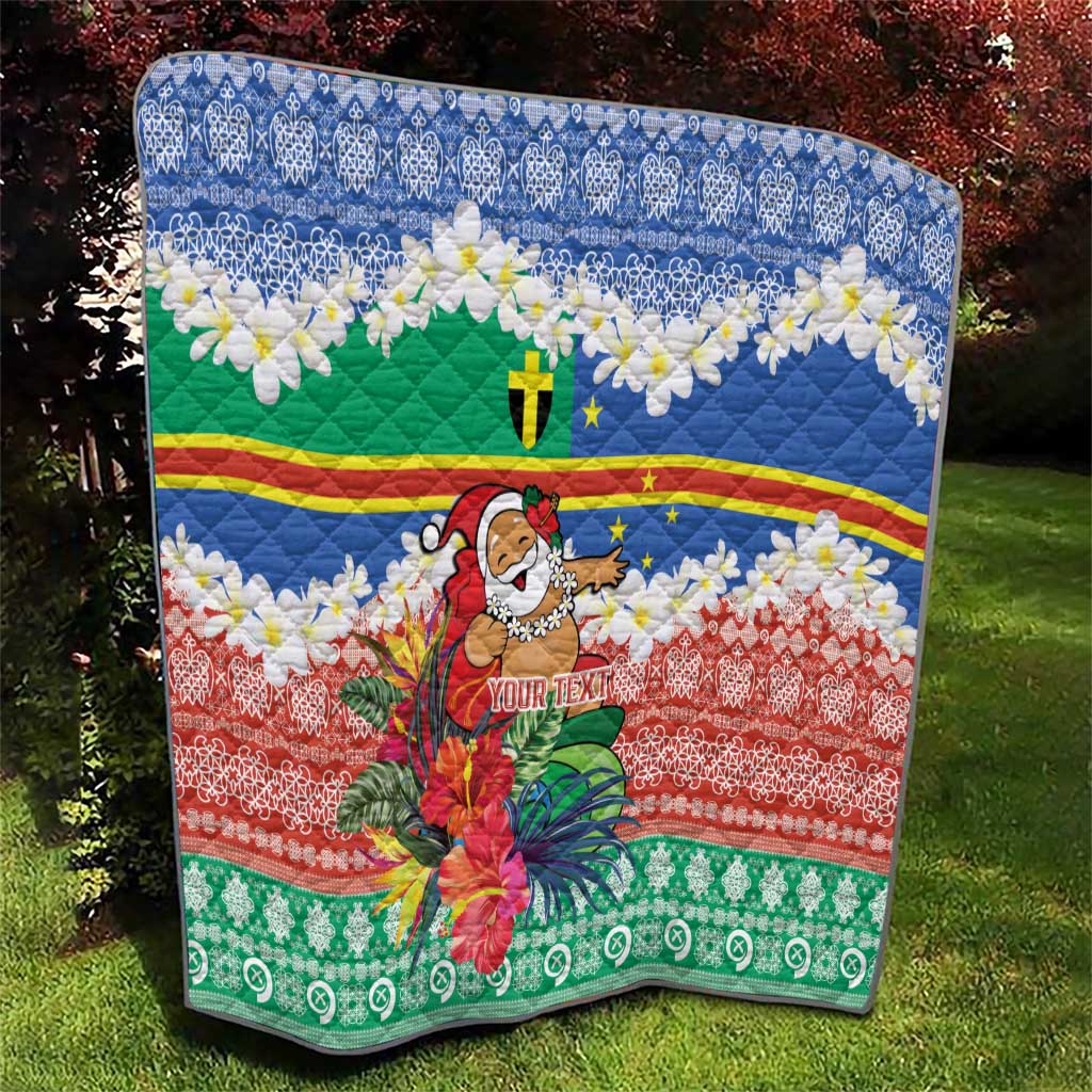 Personalised Tafea Joyeux Noel Quilt Proud To Be a Ni-Van Sand Drawing Art - Polynesian Pride