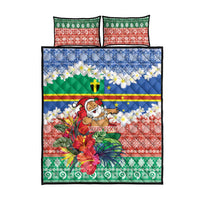 Personalised Tafea Joyeux Noel Quilt Bed Set Proud To Be a Ni-Van Sand Drawing Art - Polynesian Pride