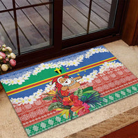 Personalised Tafea Joyeux Noel Rubber Doormat Proud To Be a Ni-Van Sand Drawing Art - Polynesian Pride