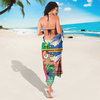 Personalised Tafea Joyeux Noel Sarong Proud To Be a Ni-Van Sand Drawing Art - Polynesian Pride