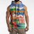Personalised Tafea Joyeux Noel Sleeveless Hoodie Proud To Be a Ni-Van Sand Drawing Art - Polynesian Pride