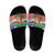 Personalised Tafea Joyeux Noel Slide Sandals Proud To Be a Ni-Van Sand Drawing Art - Polynesian Pride