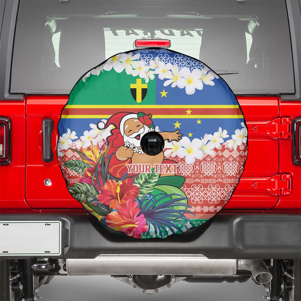 Personalised Tafea Joyeux Noel Spare Tire Cover Proud To Be a Ni-Van Sand Drawing Art - Polynesian Pride