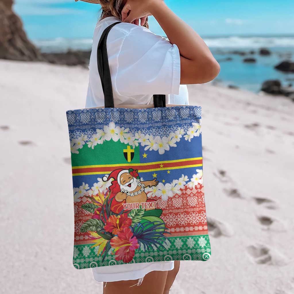 Personalised Tafea Joyeux Noel Tote Bag Proud To Be a Ni-Van Sand Drawing Art - Polynesian Pride