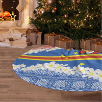 Tafea Joyeux Noel Tree Skirt Proud To Be a Ni-Van Sand Drawing Art - Polynesian Pride