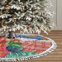 Tafea Joyeux Noel Tree Skirt Proud To Be a Ni-Van Sand Drawing Art - Polynesian Pride