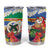 Personalised Tafea Joyeux Noel Tumbler Cup Proud To Be a Ni-Van Sand Drawing Art - Polynesian Pride
