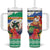 Personalised Tafea Joyeux Noel Tumbler With Handle Proud To Be a Ni-Van Sand Drawing Art - Polynesian Pride