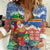Personalised Tafea Joyeux Noel Women Casual Shirt Proud To Be a Ni-Van Sand Drawing Art - Polynesian Pride