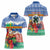 Personalised Tafea Joyeux Noel Women Polo Shirt Proud To Be a Ni-Van Sand Drawing Art - Polynesian Pride