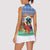 Personalised Tafea Joyeux Noel Women Sleeveless Polo Shirt Proud To Be a Ni-Van Sand Drawing Art - Polynesian Pride