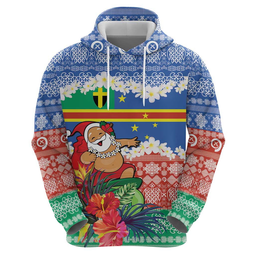 Personalised Tafea Joyeux Noel Zip Hoodie Proud To Be a Ni-Van Sand Drawing Art - Polynesian Pride