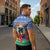 Personalised Tafea Joyeux Noel Zipper Polo Shirt Proud To Be a Ni-Van Sand Drawing Art - Polynesian Pride