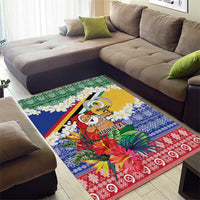 Personalised Torba Joyeux Noel Area Rug Proud To Be a Ni-Van Sand Drawing Art - Polynesian Pride