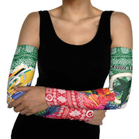 Personalised Torba Joyeux Noel Arm Sleeves Proud To Be a Ni-Van Sand Drawing Art - Polynesian Pride
