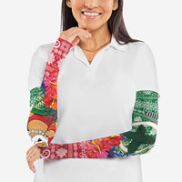 Personalised Torba Joyeux Noel Arm Sleeves Proud To Be a Ni-Van Sand Drawing Art - Polynesian Pride