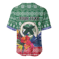 Personalised Torba Joyeux Noel Baseball Jersey Proud To Be a Ni-Van Sand Drawing Art - Polynesian Pride