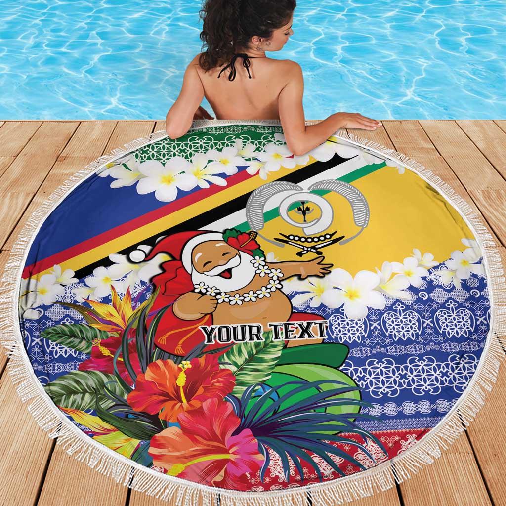 Personalised Torba Joyeux Noel Beach Blanket Proud To Be a Ni-Van Sand Drawing Art - Polynesian Pride