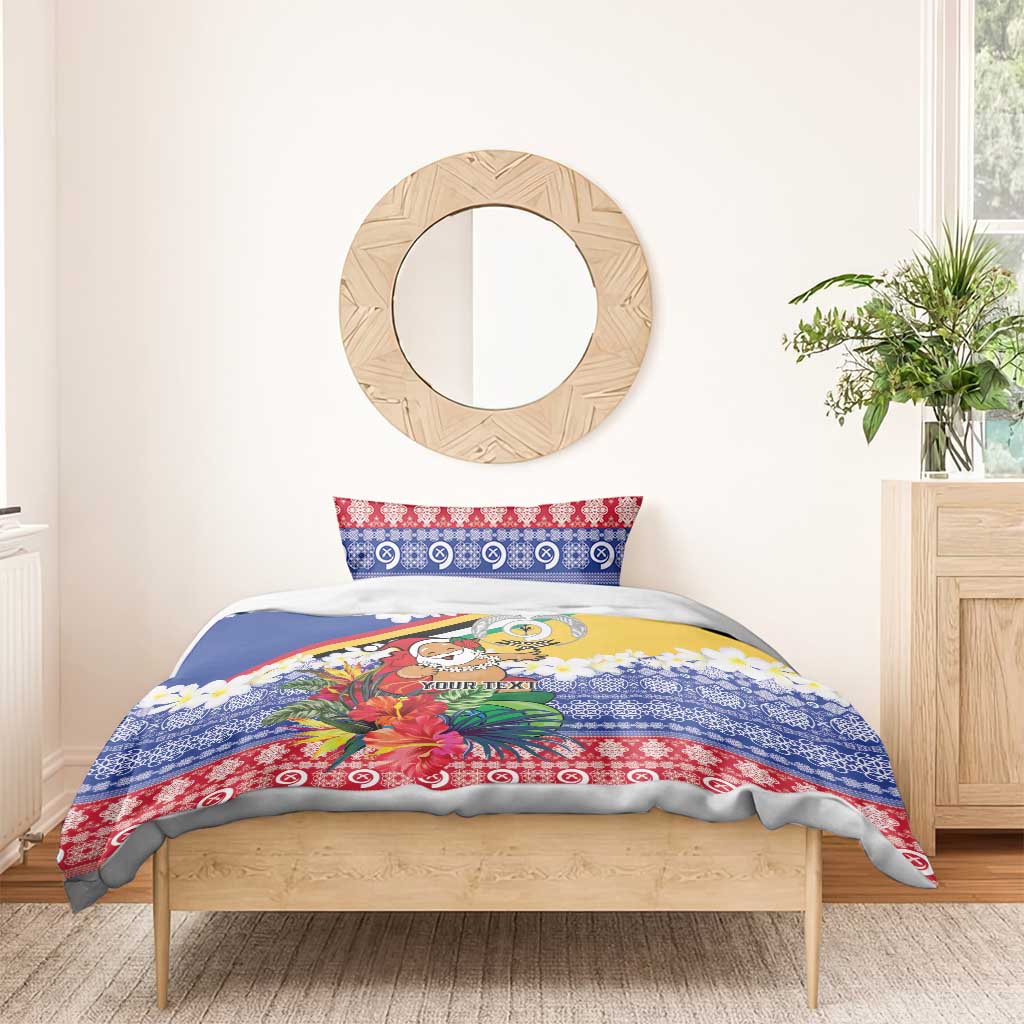 Personalised Torba Joyeux Noel Bedding Set Proud To Be a Ni-Van Sand Drawing Art - Polynesian Pride