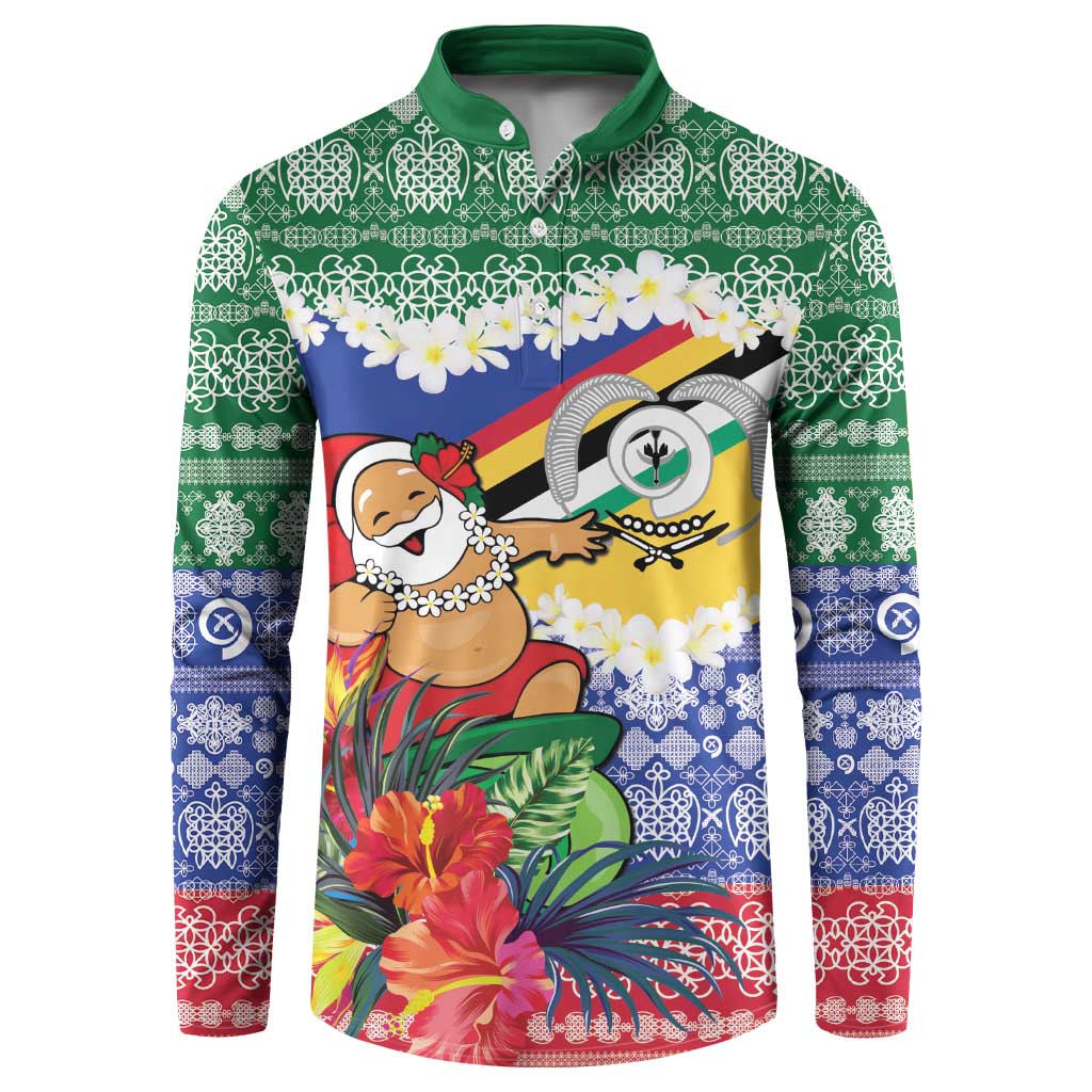 Personalised Torba Joyeux Noel Button Sweatshirt Proud To Be a Ni-Van Sand Drawing Art - Polynesian Pride