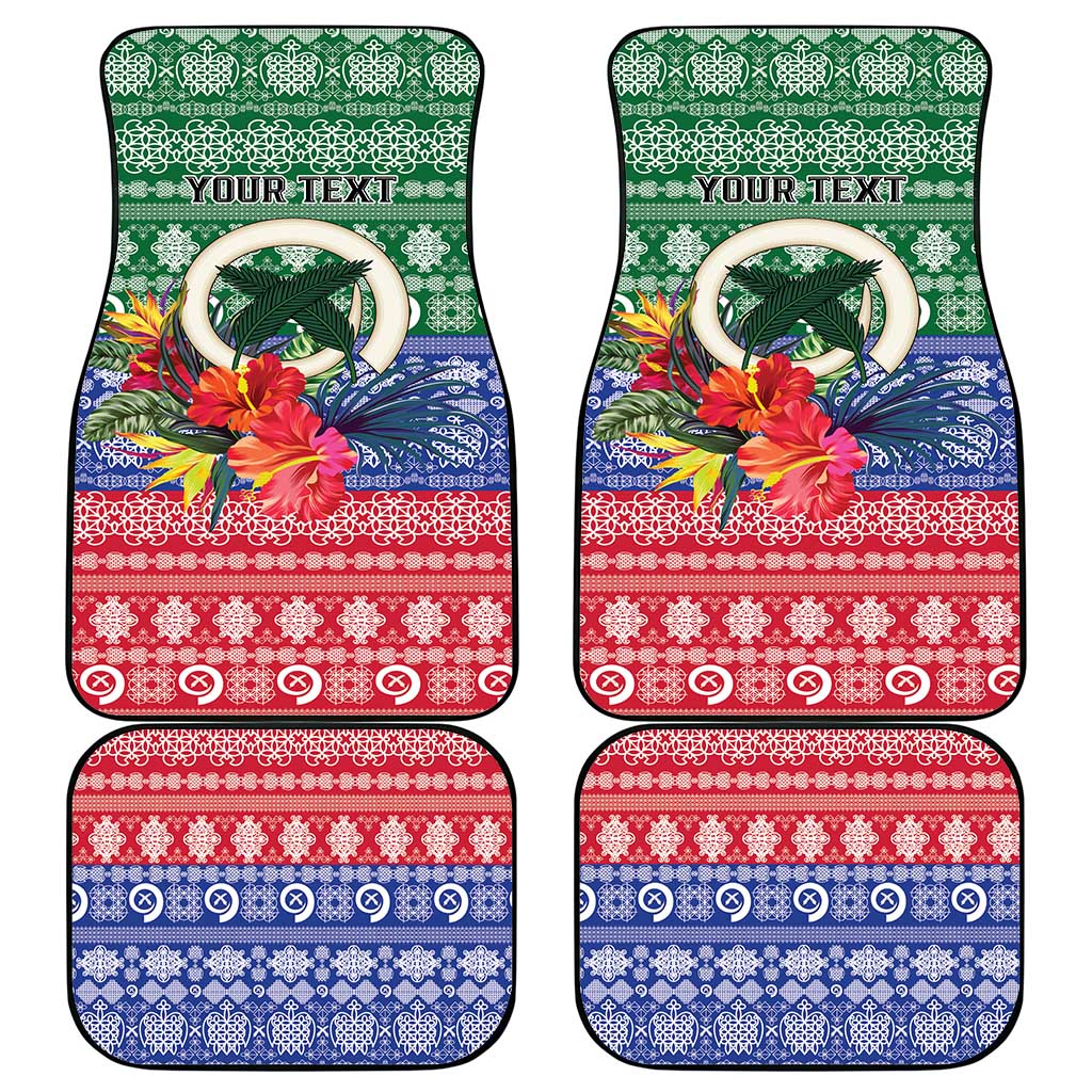 Personalised Torba Joyeux Noel Car Mats Proud To Be a Ni-Van Sand Drawing Art - Polynesian Pride