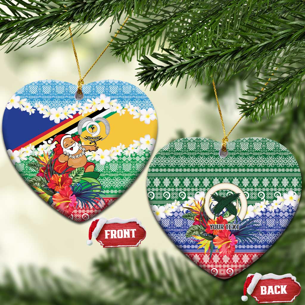 Personalised Torba Joyeux Noel Ceramic Ornament Proud To Be a Ni-Van Sand Drawing Art - Polynesian Pride