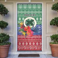 Personalised Torba Joyeux Noel Door Cover Proud To Be a Ni-Van Sand Drawing Art - Polynesian Pride