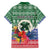 Personalised Torba Joyeux Noel Family Matching Off The Shoulder Long Sleeve Dress and Hawaiian Shirt Proud To Be a Ni-Van Sand Drawing Art - Polynesian Pride