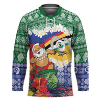 Personalised Torba Joyeux Noel Hockey Jersey Proud To Be a Ni-Van Sand Drawing Art - Polynesian Pride