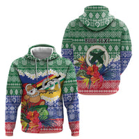 Personalised Torba Joyeux Noel Hoodie Proud To Be a Ni-Van Sand Drawing Art - Polynesian Pride