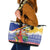 Personalised Torba Joyeux Noel Leather Tote Bag Proud To Be a Ni-Van Sand Drawing Art - Polynesian Pride