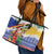 Personalised Torba Joyeux Noel Leather Tote Bag Proud To Be a Ni-Van Sand Drawing Art - Polynesian Pride