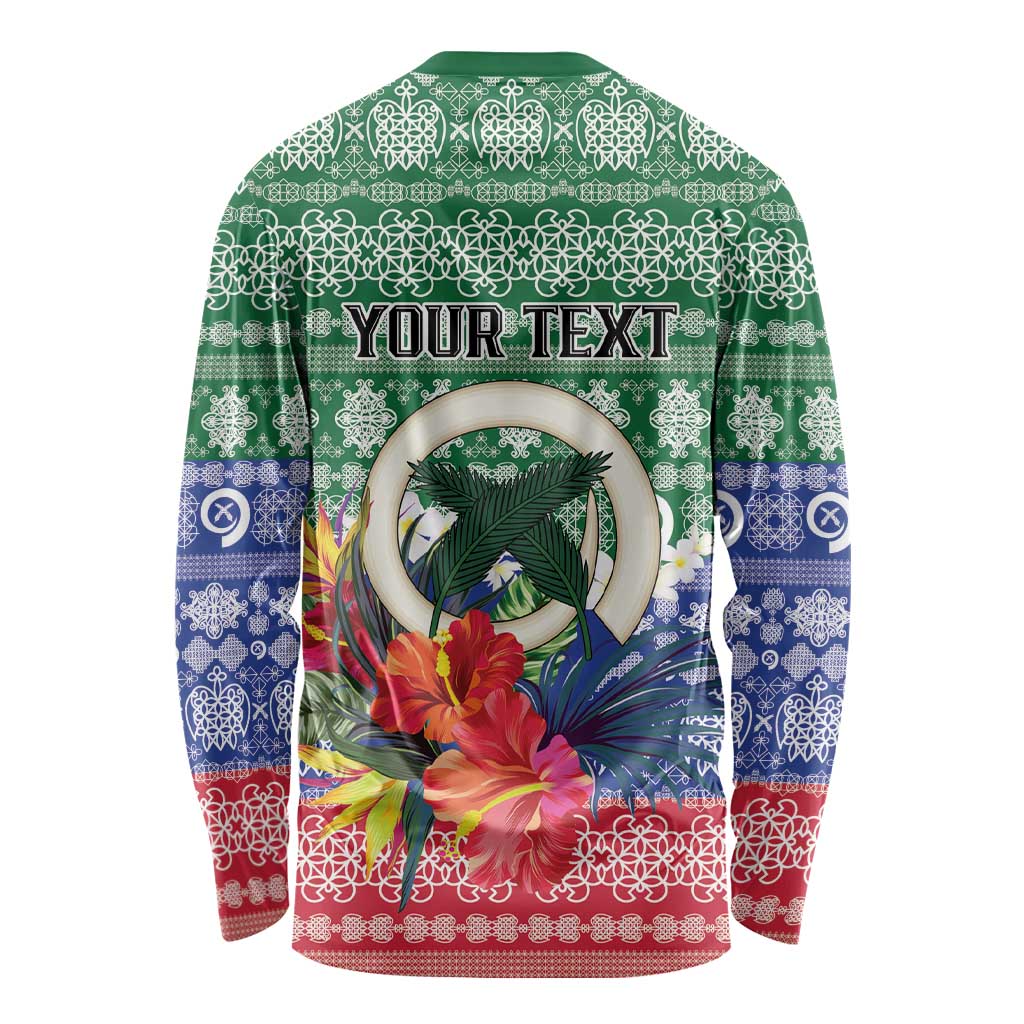 Personalised Torba Joyeux Noel Long Sleeve Shirt Proud To Be a Ni-Van Sand Drawing Art - Polynesian Pride