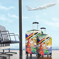 Personalised Torba Joyeux Noel Luggage Cover Proud To Be a Ni-Van Sand Drawing Art - Polynesian Pride