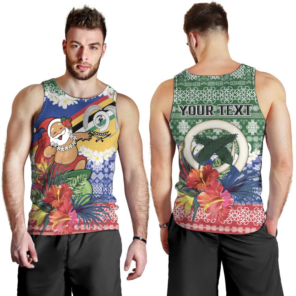 Personalised Torba Joyeux Noel Men Tank Top Proud To Be a Ni-Van Sand Drawing Art - Polynesian Pride
