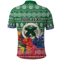 Personalised Torba Joyeux Noel Polo Shirt Proud To Be a Ni-Van Sand Drawing Art - Polynesian Pride