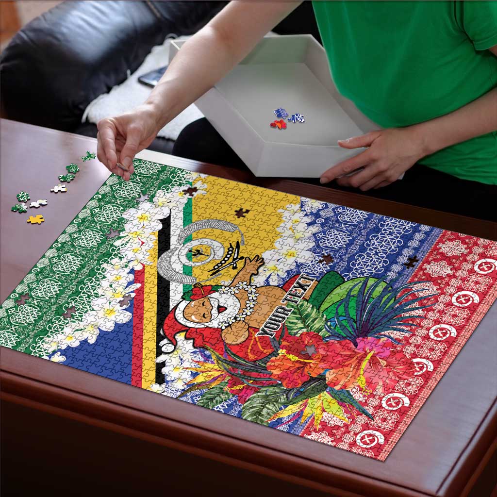 Personalised Torba Joyeux Noel Puzzle Proud To Be a Ni-Van Sand Drawing Art - Polynesian Pride