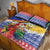 Personalised Torba Joyeux Noel Quilt Bed Set Proud To Be a Ni-Van Sand Drawing Art - Polynesian Pride