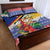 Personalised Torba Joyeux Noel Quilt Bed Set Proud To Be a Ni-Van Sand Drawing Art - Polynesian Pride