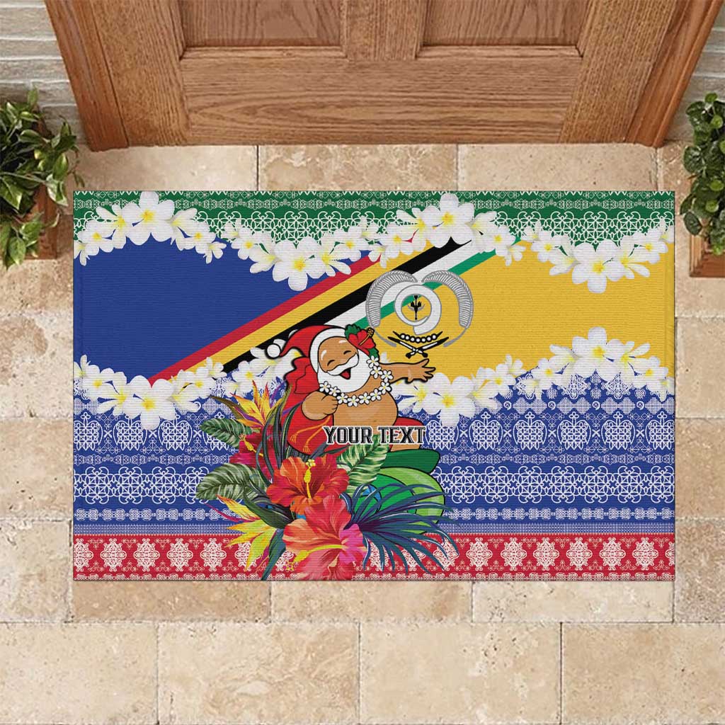 Personalised Torba Joyeux Noel Rubber Doormat Proud To Be a Ni-Van Sand Drawing Art - Polynesian Pride