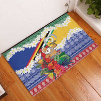 Personalised Torba Joyeux Noel Rubber Doormat Proud To Be a Ni-Van Sand Drawing Art - Polynesian Pride