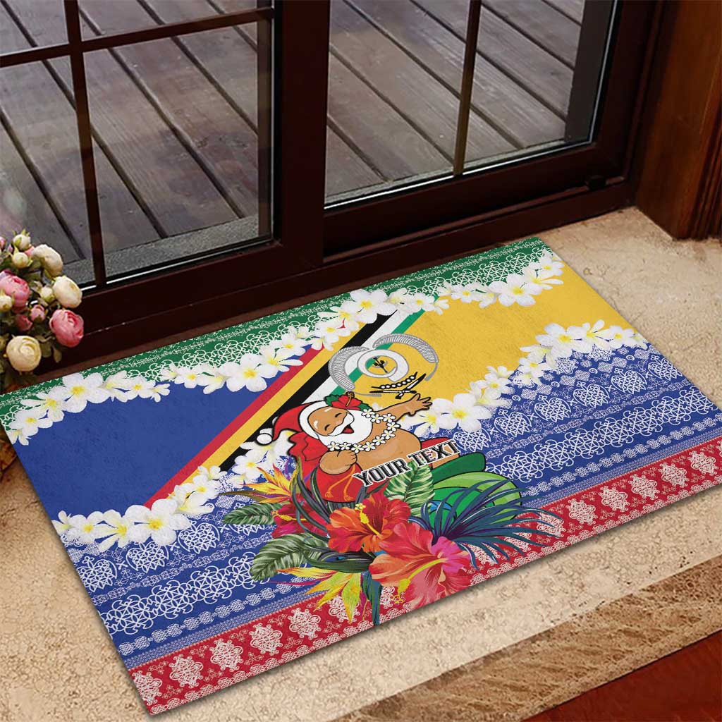 Personalised Torba Joyeux Noel Rubber Doormat Proud To Be a Ni-Van Sand Drawing Art - Polynesian Pride