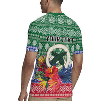 Personalised Torba Joyeux Noel Rugby Jersey Proud To Be a Ni-Van Sand Drawing Art - Polynesian Pride